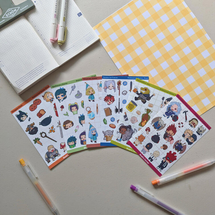 Fan Art Sticker Sheets